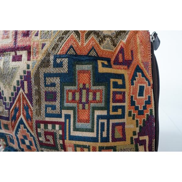 Sonoma Tapestry Carpet Aztec Hobo Shoulder Bag 12" Boho Cottagecore Whimsigoth - Picture 8 of 16
